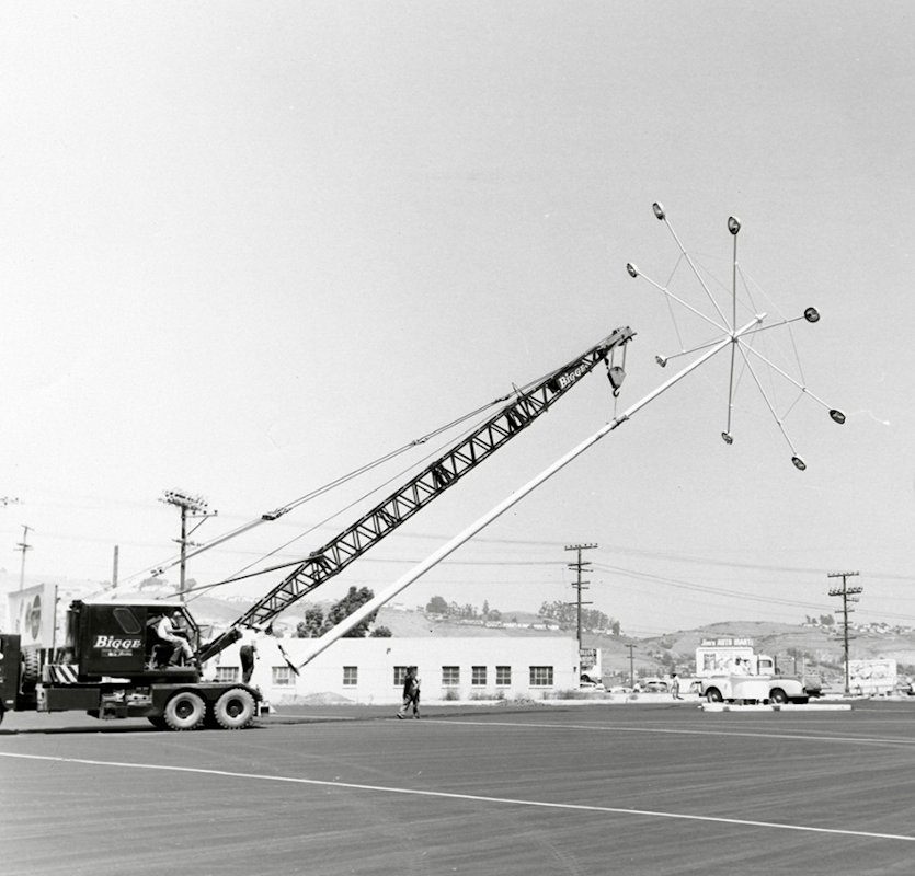 1957 - Bay Fair Shopping Center Lights