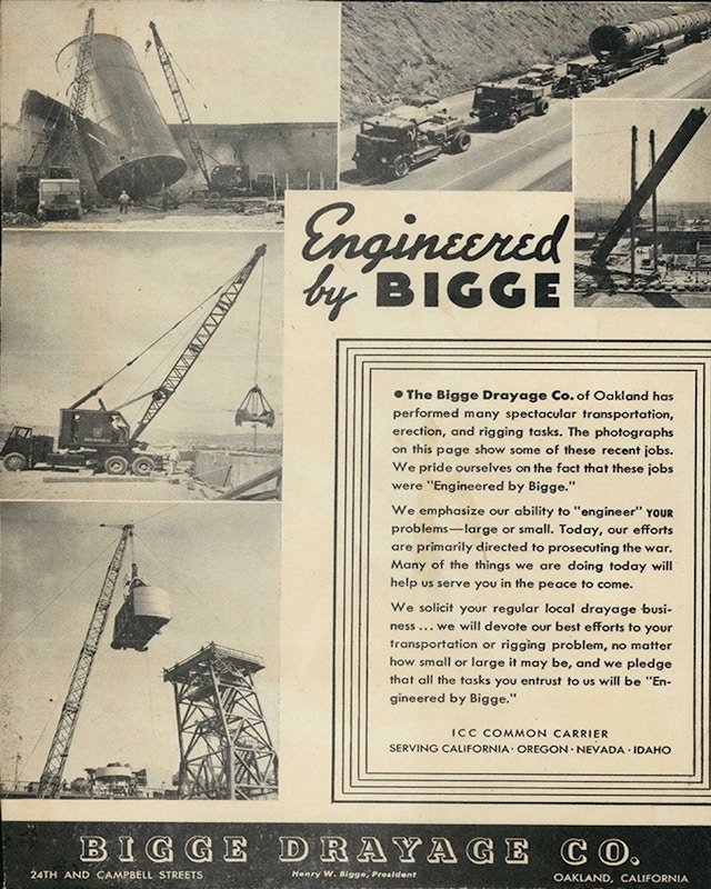 1940 - Bigge Advertisement 1